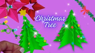 origami christmas tree  DIY Christmas decoration ideas  Christmas crafts [upl. by Nodyarb]