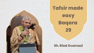 Tafsir made easy Baqara 29Sh Riad Ouarzazi Tafsir Tafseer Quran riad ouarzazi tafseerquran [upl. by Amelie818]