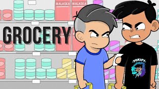 GROCERY  Short Pinoy Animation ft yokify [upl. by Norrehc]