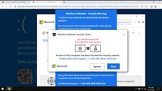 Threat Detected Trojan Spyware scam removal [upl. by Salb]
