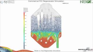 CFD Simulation of a FullScale Commercial FCC Regenerator [upl. by Nwhas]