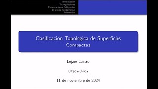 Clasificación topológica de superficies compactas [upl. by Chura]