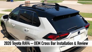 2020 Toyota RAV4  OEM Cross Bar Installation amp Review [upl. by Mcconnell904]