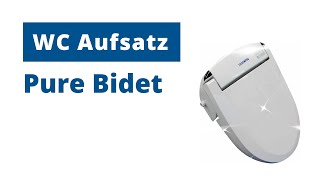 AQUATEC DuschWCAufsatz Pure Bidet [upl. by Buchheim]