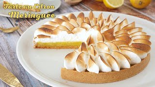 TARTE au CITRON MERINGUÉE  Recette Facile MERINGUE ITALIENNE [upl. by Atnamas685]