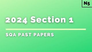 National 5 Physics  SQA Past Papers  2024  Section 1 Multiple Choice [upl. by Horacio]