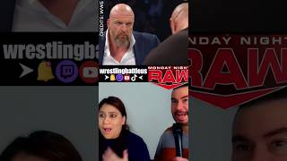 TRIPLE H CONFRONTS RANDY ORTON randyorton tripleh livereaction reactions smackdownlive [upl. by Sabir]