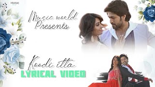 Koodi itta Song Lyrical video  Santhu straight forward  YashRadhika Pandit  Sonu Nigam [upl. by Eimas556]