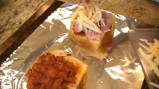 Fancy Bacon and Ham Pizza Grilled Cheese Sandwich with Good Lookin Cookin [upl. by Adnuhsar]