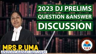 District Judge Exam 2023 Question Paper Answer Discussion Part 1 [upl. by Jannel]