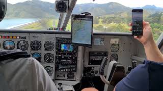 Wings Over Whales GA8 Airvan Landing in Kaikoura [upl. by Bussey]