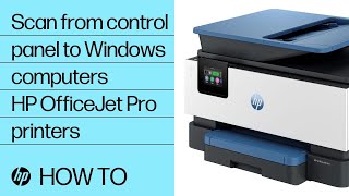 How to scan from the control panel to a Windows computer  HP OfficeJet Pro printers  HP Support [upl. by Gausman142]