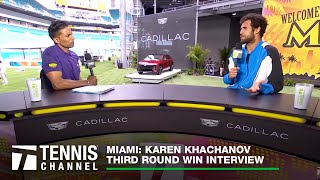 Karen Khachanov Reflects on Armenian Roots amp Seeing Andre Agassi  Miami 3R [upl. by Navoj]