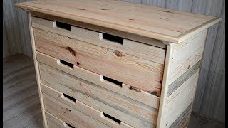 Chest of drawers from Wooden Pallets [upl. by Nosbig404]