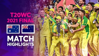 Australia claim maiden Mens T20 World Cup title  Match Highlights  T20WC 2021 [upl. by Nyrhtac851]