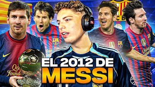 REACCION A LOS 91 GOLES DE MESSI EN UN AÑO 2012 [upl. by Hancock322]