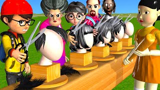 Scary Teacher 3D vs Squid Game Trying Cut Miss T Hair 5 Times Challenge Nick vs Granny Loser [upl. by Aluin647]