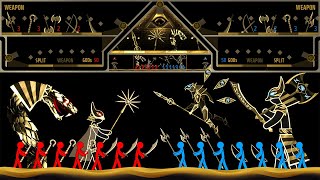 Stickman Fight  Gods of Egypt  Marble amp Ragdoll battle [upl. by Ellata]