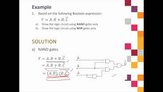 9 Example of Universality of NAND and NOR Gates [upl. by Artinad]