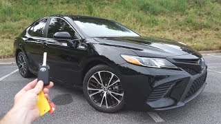 2018 Toyota Camry SE Start Up Test Drive Walkaround and Review [upl. by Burlie]