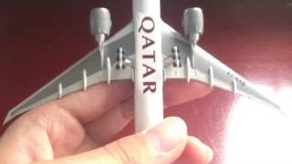 Unboxing Herpa Wings 1500 Qatar Airways Boeing 777300ER quotReviewquot [upl. by Hsot594]