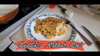 Bubbies Matzo Brei Recipe Yumm  matzo matzah passover matzobrei [upl. by Anelram]