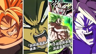 ALL ANIMATIONS 9TH ANNIVERSARY DOKKANFEST LR SSJ BROLY SUPER ATTACKS DBZ Dokkan Battle [upl. by Assyli]