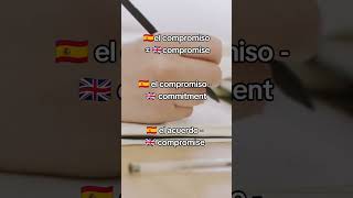 False cognates part 4 ✨ spanishforbeginners spanishforeveryone [upl. by Bettzel]