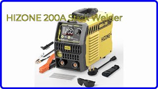 REVIEW 2024 HIZONE 200A Stick Welder ESSENTIAL details [upl. by Nlocnil]