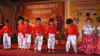 Baile Festejo Inga  Niños de educación inicial [upl. by Laryssa722]