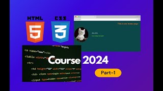 How to create a HTML webpage  HTML amp CSS Course 2024 Part 1 [upl. by Lokim805]