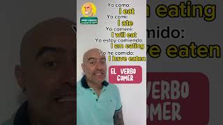 Conjugando el verbo COMER en INGLÉS [upl. by Artapoelc]