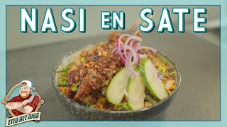 NASI MET JAVAANSE SATE  EtenmetNick  How to [upl. by Winikka385]