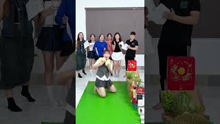 Toothpaste squeeze challenge to receive gifts 🪥🦷 shorts funny office video viralvideo [upl. by Froma]