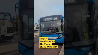 Loop To Broadstairs Via The Viaduct 26240 YW19 VNK bus pleasesubscribe stagecoach busspotting [upl. by Dusen]