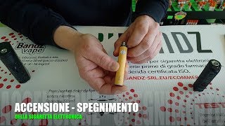 Come accendere e spegnere una sigaretta elettronica [upl. by Ayocat114]