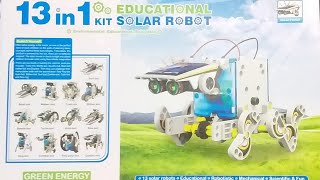 13 in 1 Solar Robot UNBOXING AND HEAD AND BODY ASSEMBLY BY crazypbk7593 [upl. by Lundt]