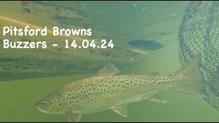 11 Spring  Straight Line Buzzer Trout Fly Fishing from a boat  Pitsford 140424 [upl. by Christmann]