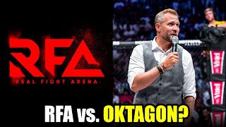 Nová konkurencia  OKTAGON vs RFA Promotéri Novotný a Marhanský reagujú [upl. by Dnarud]