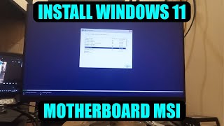 INSTALL WINDOWS 11 DI MOTHERBOAR MSI H610  WINDOWS TUTORIAL [upl. by Anafetse]