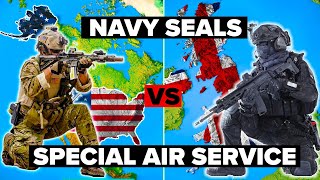 SAS Soldiers vs US Navy SEALs  Military Training Comparison [upl. by Lesnah]