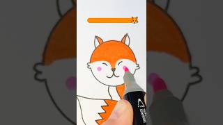 How to draw a fox easy  Step by step Drawing for kids🦊 [upl. by Cchaddie913]