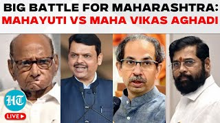 Maharashtra Election LIVE  BJPLed Mahayuti Vs Maha Vikas Aghadi Battle It Out For 288 Seats [upl. by Sherl]