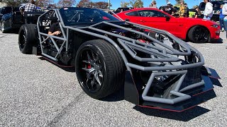 Crazy Exoskeleton Corvette and some other cars in Savannah EXO CAR [upl. by Nitsu]