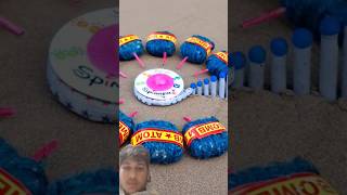 Experiment Diwali Lot Of Atom Sutali Bomb Crackers Vs Ground Chakkar Vs Matchstick Chain Reaction [upl. by Enyrehtac]