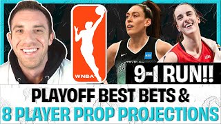 Caitlin Clark Under  8 Player Prop Bets  Picks amp Projections  WNBA Playoffs  Land Your Bets [upl. by Grochow]