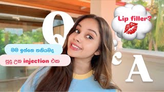 Injection වලින් සුදු වෙන්න 🤫🙈මම කැමතිම එයාට🌹  lip filler 💋 [upl. by Major685]