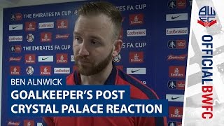 BEN ALNWICK  Goalkeepers postCrystal Palace reaction [upl. by Sherj34]