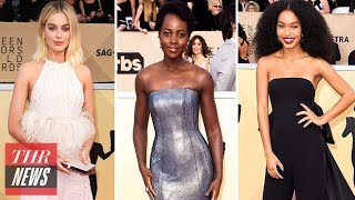 Best Looks From 2018 SAG Awards Red Carpet Alison Brie Mary J Blige amp More  THR News [upl. by Naut]