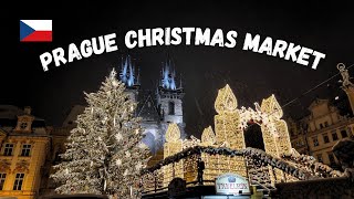 Magical Prague Christmas Market  A Winter Wonderland Experience [upl. by Mclyman]